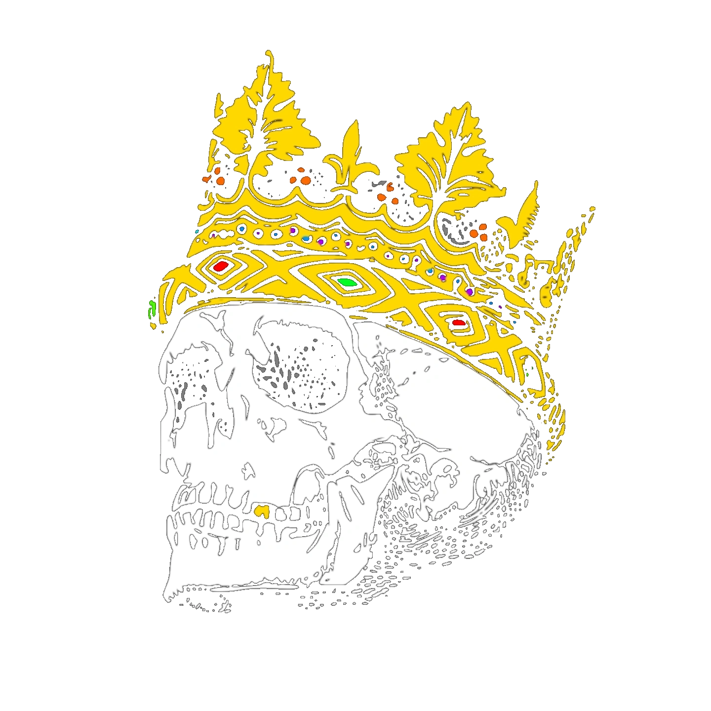 A crowned skull, the Abysmal Dreamer emblem