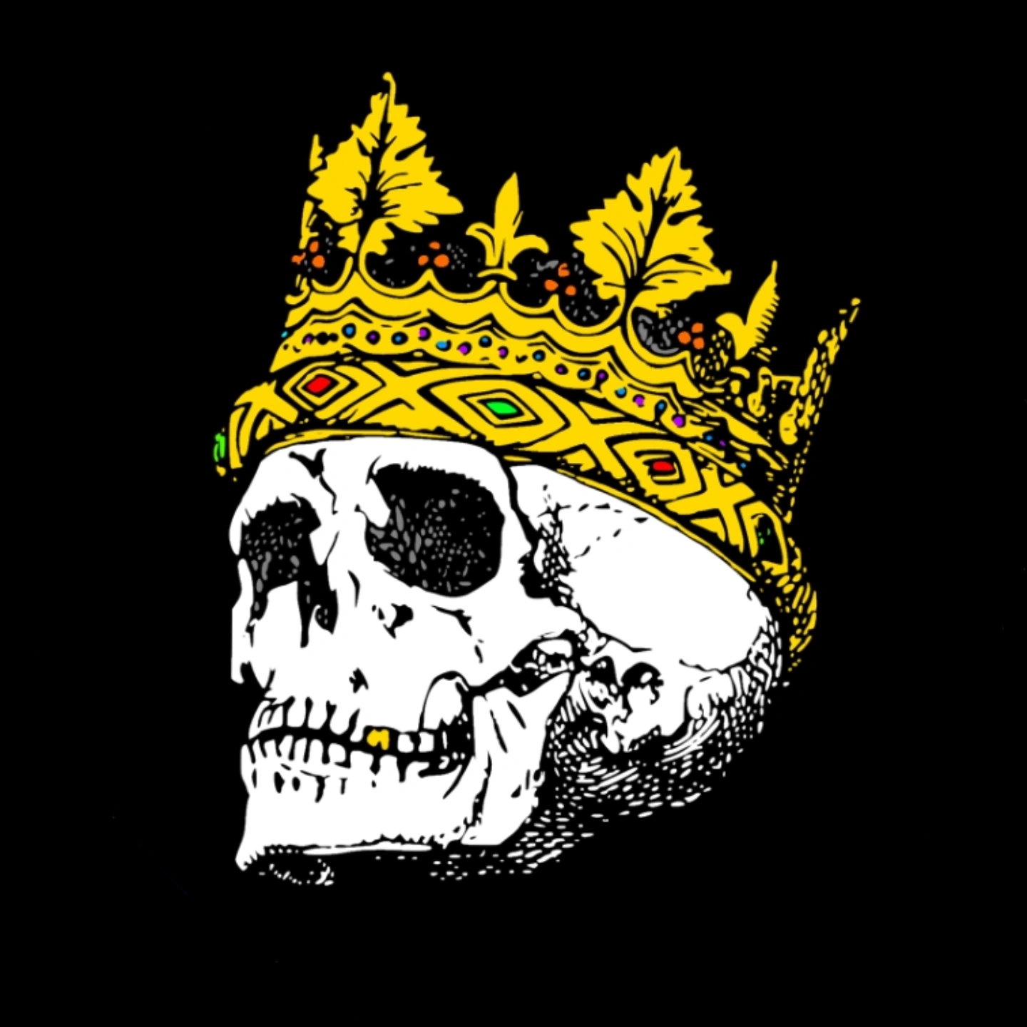 [a skull with crown]